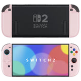 eXtremeRate D-Pad Version Replacement Full Set Shell Case with Buttons for Joycon 2 of Nintendo Switch 2 - Essence Version - Cherry Blossoms Pink - SXANTM006