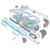 eXtremeRate D-Pad Version Replacement Full Set Shell Case with Buttons for Joycon 2 of Nintendo Switch 2 - Essence Version - Clear Glacier Blue - SXANTM003