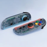 eXtremeRate D-Pad Version Replacement Full Set Shell Case with Buttons for Joycon 2 of Nintendo Switch 2 - Essence Version - Clear Glacier Blue - SXANTM003