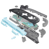 eXtremeRate D-Pad Version Replacement Full Set Shell Case with Buttons for Joycon 2 of Nintendo Switch 2 - Essence Version - Clear Slate Black - SXANTM002