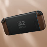 eXtremeRate D-Pad Version Replacement Full Set Shell Case with Buttons for Joycon 2 of Nintendo Switch 2 - Essence Version - Wood Grain - SXANTS001