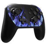 eXtremeRate DIY Replacement Faceplate Shell with Thumbsticks for Nintendo Switch 2 Pro Controller - Blue Flame - CNLPTR003