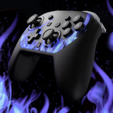 eXtremeRate DIY Replacement Faceplate Shell with Thumbsticks for Nintendo Switch 2 Pro Controller - Blue Flame - CNLPTR003