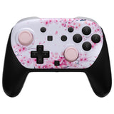 eXtremeRate DIY Replacement Faceplate Shell with Thumbsticks for Nintendo Switch 2 Pro Controller - Cherry Blossom Whisper - CNLPTR006