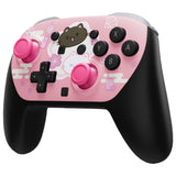 eXtremeRate DIY Replacement Faceplate Shell with Thumbsticks for Nintendo Switch 2 Pro Controller - Cherry Blossoms Kitten - CNLPTR009