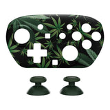 eXtremeRate DIY Replacement Faceplate Shell with Thumbsticks for Nintendo Switch 2 Pro Controller - Green Weeds - CNLPTR002