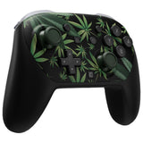 eXtremeRate DIY Replacement Faceplate Shell with Thumbsticks for Nintendo Switch 2 Pro Controller - Green Weeds - CNLPTR002