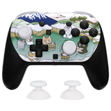 eXtremeRate DIY Replacement Faceplate Shell with Thumbsticks for Nintendo Switch 2 Pro Controller - Hot Spring Kitties - CNLPTR008
