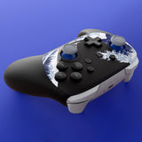 eXtremeRate DIY Replacement Faceplate Shell with Thumbsticks for Nintendo Switch 2 Pro Controller - The Great Wave Off Kanagawa - CNLPTR001
