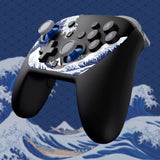eXtremeRate DIY Replacement Faceplate Shell with Thumbsticks for Nintendo Switch 2 Pro Controller - The Great Wave Off Kanagawa - CNLPTR001