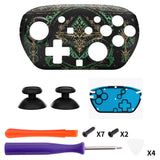 eXtremeRate DIY Replacement Faceplate Shell with Thumbsticks for Nintendo Switch 2 Pro Controller - Totem of Kingdom Black - CNLPTR004