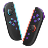 eXtremeRate DIY Replacement Full Set Buttons for Nintendo Switch 2 - Chameleon Green Purple - BEWNTP003