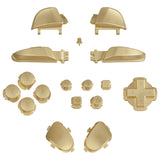 eXtremeRate DIY Replacement Full Set Buttons for Nintendo Switch 2 Pro Controller - Champagne Gold - JMWPTP001