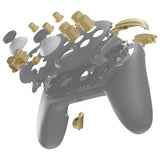 eXtremeRate DIY Replacement Full Set Buttons for Nintendo Switch 2 Pro Controller - Champagne Gold - JMWPTP001