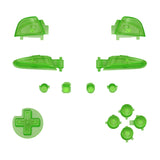 eXtremeRate DIY Replacement Full Set Buttons for Nintendo Switch Pro Controller - Clear Green - KRM540