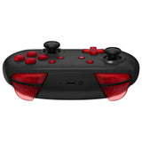 eXtremeRate DIY Replacement Full Set Buttons for Nintendo Switch Pro Controller - Clear Red - KRM541