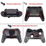 eXtremeRate DIY Replacement Full Set Buttons for Nintendo Switch Pro Controller - Crystal Clear Green - KRP365