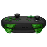 eXtremeRate DIY Replacement Full Set Buttons for Nintendo Switch Pro Controller - Crystal Clear Green - KRP365