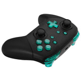 eXtremeRate DIY Replacement Full Set Buttons for Nintendo Switch Pro Controller - Crystal Emerald Green - KRP369