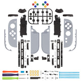 eXtremeRate DIY Replacement Full Set Shell Case with Buttons for Joycon 2 of Nintendo Switch 2 - Deluxe Version - SFC SNES Classic EU Style - AWHNTY001
