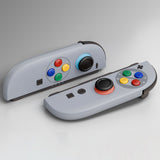 eXtremeRate DIY Replacement Full Set Shell Case with Buttons for Joycon 2 of Nintendo Switch 2 - Deluxe Version - SFC SNES Classic EU Style - AWHNTY001
