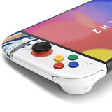 eXtremeRate DIY Replacement Full Set Shell Case with Buttons for Joycon 2 of Nintendo Switch 2 - Deluxe Version - The Great Wave - AWHNTT001