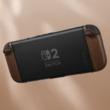 eXtremeRate DIY Replacement Full Set Shell Case with Buttons for Joycon 2 of Nintendo Switch 2 - Deluxe Version - Wood Grain - AWHNTS001