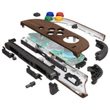 eXtremeRate DIY Replacement Full Set Shell Case with Buttons for Joycon 2 of Nintendo Switch 2 - Deluxe Version - Wood Grain - AWHNTS001