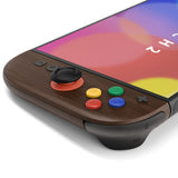 eXtremeRate DIY Replacement Full Set Shell Case with Buttons for Joycon 2 of Nintendo Switch 2 - Deluxe Version - Wood Grain - AWHNTS001