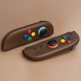 eXtremeRate DIY Replacement Full Set Shell Case with Buttons for Joycon 2 of Nintendo Switch 2 - Deluxe Version - Wood Grain - AWHNTS001