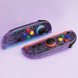 eXtremeRate DIY Replacement Full Set Shell Case with Buttons for Joycon 2 of Nintendo Switch 2 - Essence Version - Clear Atomic Purple - BSUNTM001