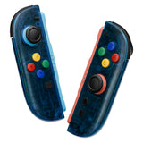 eXtremeRate DIY Replacement Full Set Shell Case with Buttons for Joycon 2 of Nintendo Switch 2 - Essence Version - Clear Blue - BSUNTM005