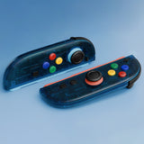 eXtremeRate DIY Replacement Full Set Shell Case with Buttons for Joycon 2 of Nintendo Switch 2 - Essence Version - Clear Blue - BSUNTM005