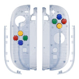 eXtremeRate DIY Replacement Full Set Shell Case with Buttons for Joycon 2 of Nintendo Switch 2 - Essence Version - Clear Glacier Blue - BSUNTM003