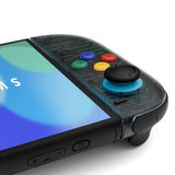 eXtremeRate DIY Replacement Full Set Shell Case with Buttons for Joycon 2 of Nintendo Switch 2 - Essence Version - Clear Slate Black - BSUNTM002