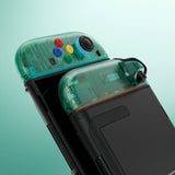 eXtremeRate DIY Replacement Full Set Shell Case with Buttons for Joycon 2 of Nintendo Switch 2 - Essence Version - Emerald Green - BSUNTM004