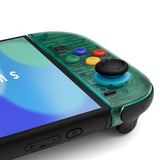eXtremeRate DIY Replacement Full Set Shell Case with Buttons for Joycon 2 of Nintendo Switch 2 - Essence Version - Emerald Green - BSUNTM004
