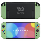 eXtremeRate DIY Replacement Full Set Shell Case with Buttons for Joycon 2 of Nintendo Switch 2 - Essence Version - Matcha Green - BSUNTM010