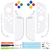 eXtremeRate DIY Replacement Full Set Shell Case with Buttons for Joycon 2 of Nintendo Switch 2 - Essence Version - White - BSUNTM008