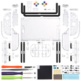 eXtremeRate DIY Replacement Full Set Shells with Buttons for Nintendo Switch 2 - Deluxe Version - Clear - QGRNTM006