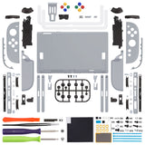 eXtremeRate DIY Replacement Full Set Shells with Buttons for Nintendo Switch 2 - Deluxe Version - New Hope Gray - QGRNTM011
