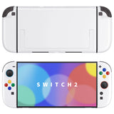 eXtremeRate DIY Replacement Full Set Shells with Buttons for Nintendo Switch 2 - Deluxe Version - White - QGRNTM008