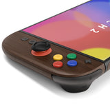 eXtremeRate DIY Replacement Full Set Shells with Buttons for Nintendo Switch 2 - Deluxe Version - Wood Grain - QGRNTS001