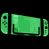 eXtremeRate DIY Replacement Full Set Shells with Buttons for Nintendo Switch 2 - Essence Version - Glow in Dark - Green - RHANTM007