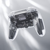 eXtremeRate DIY Replacement Full Set Shells with Buttons for Nintendo Switch 2 Pro Controller - Clear - QGSPTM003