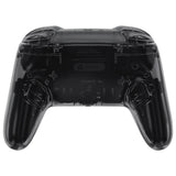 eXtremeRate DIY Replacement Full Set Shells with Buttons for Nintendo Switch 2 Pro Controller - Clear Slate Black - QGSPTM002