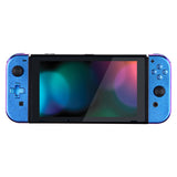 eXtremeRate Chameleon Purple Blue Joycon Handheld Controller Housing (D-Pad Version) with Full Set Buttons, DIY Replacement Shell Case for NS Switch JoyCon & OLED JoyCon - Console Shell NOT Included - JZP301