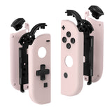 eXtremeRate Cherry Blossoms Joycon Handheld Controller Housing (D-Pad Version) with Full Set Buttons, DIY Replacement Shell Case for NS Switch JoyCon & OLED JoyCon - Console Shell NOT Included - JZP306