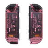 eXtremeRate Cherry Pink Joycon Handheld Controller Housing (D-Pad Version) with Full Set Buttons, DIY Replacement Shell Case for NS Switch JoyCon & OLED JoyCon - Console Shell NOT Included - JZM509