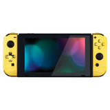 eXtremeRate Chrome Gold Joycon Handheld Controller Housing (D-Pad Version) with Full Set Buttons, DIY Replacement Shell Case for NS Switch JoyCon & OLED JoyCon - Console Shell NOT Included - JZD401